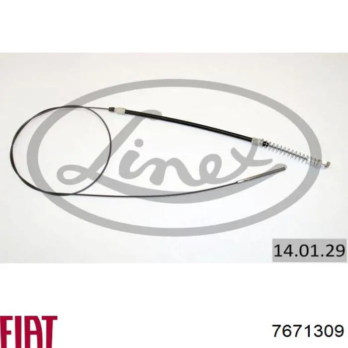 Cable de freno de mano trasero derecho Fiat/Alfa/Lancia 7671309 precio, desde 12,05 EUR