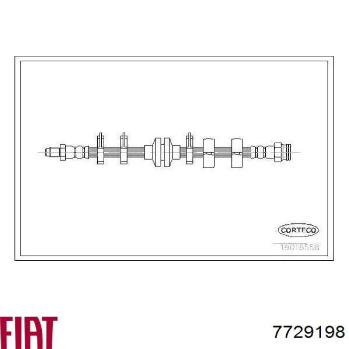 7729198 Fiat/Alfa/Lancia latiguillo de freno delantero