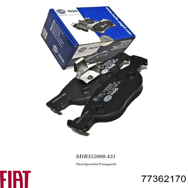 Pastillas freno delanteras Fiat/Alfa/Lancia 77362170 precio, desde 28,43 EUR