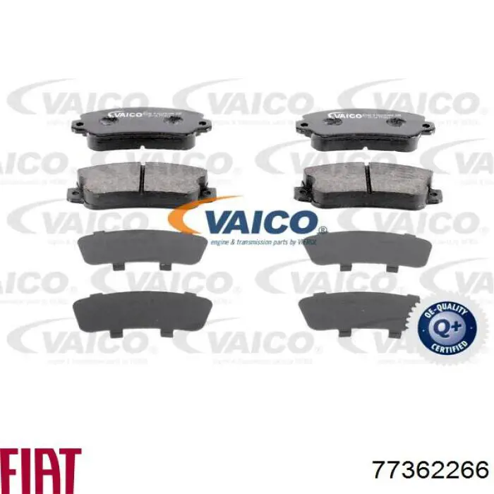 77362266 Fiat/Alfa/Lancia Pastillas delanteras