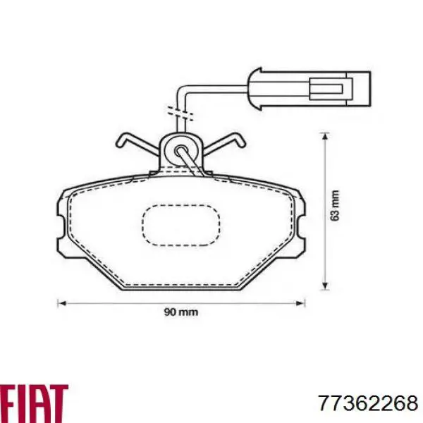Pastillas de freno delanteras Fiat Tipo 160
