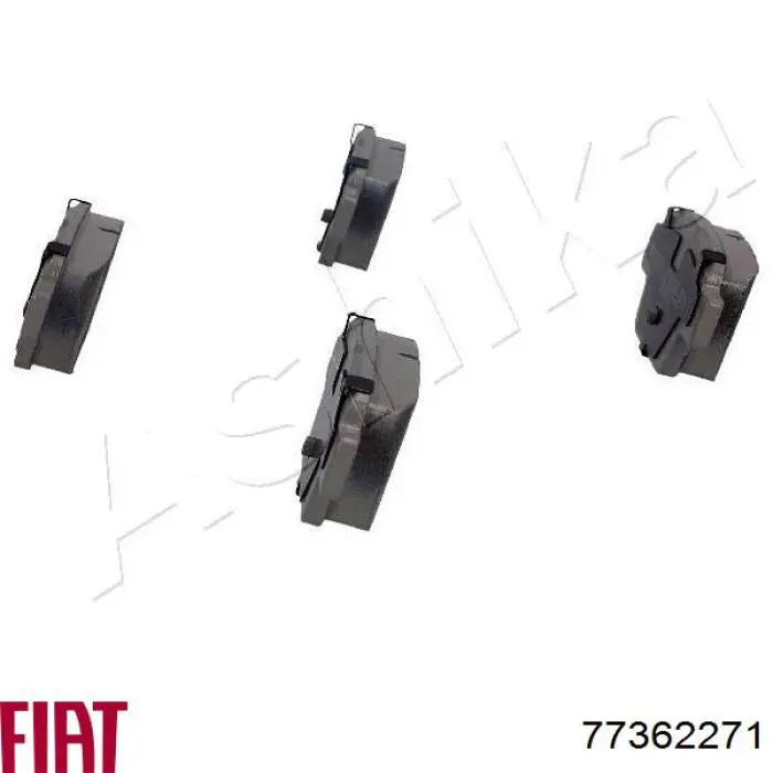 77362271 Fiat/Alfa/Lancia pastillas de freno traseras