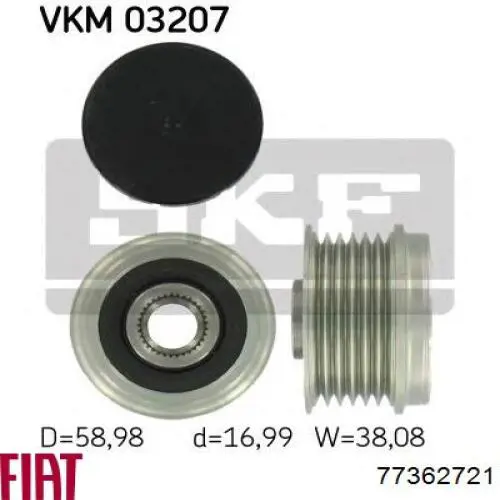 Poleas juego de piezas Alfa Romeo Mito 955