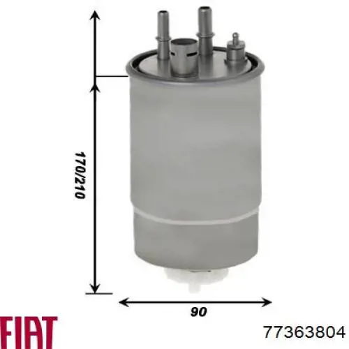 Comprar 77363804 Fiat/Alfa/Lancia Filtro diesel
