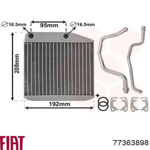 Calefactor Fiat/Alfa/Lancia 77363898