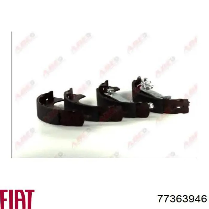 77363946 Fiat/Alfa/Lancia zapatas de frenos de tambor traseras