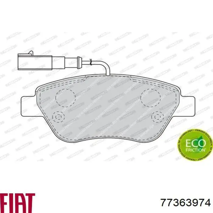 Pastillas de freno delanteras Fiat Stilo 192