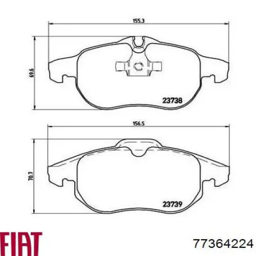 Pastillas de freno delanteras Opel Vectra