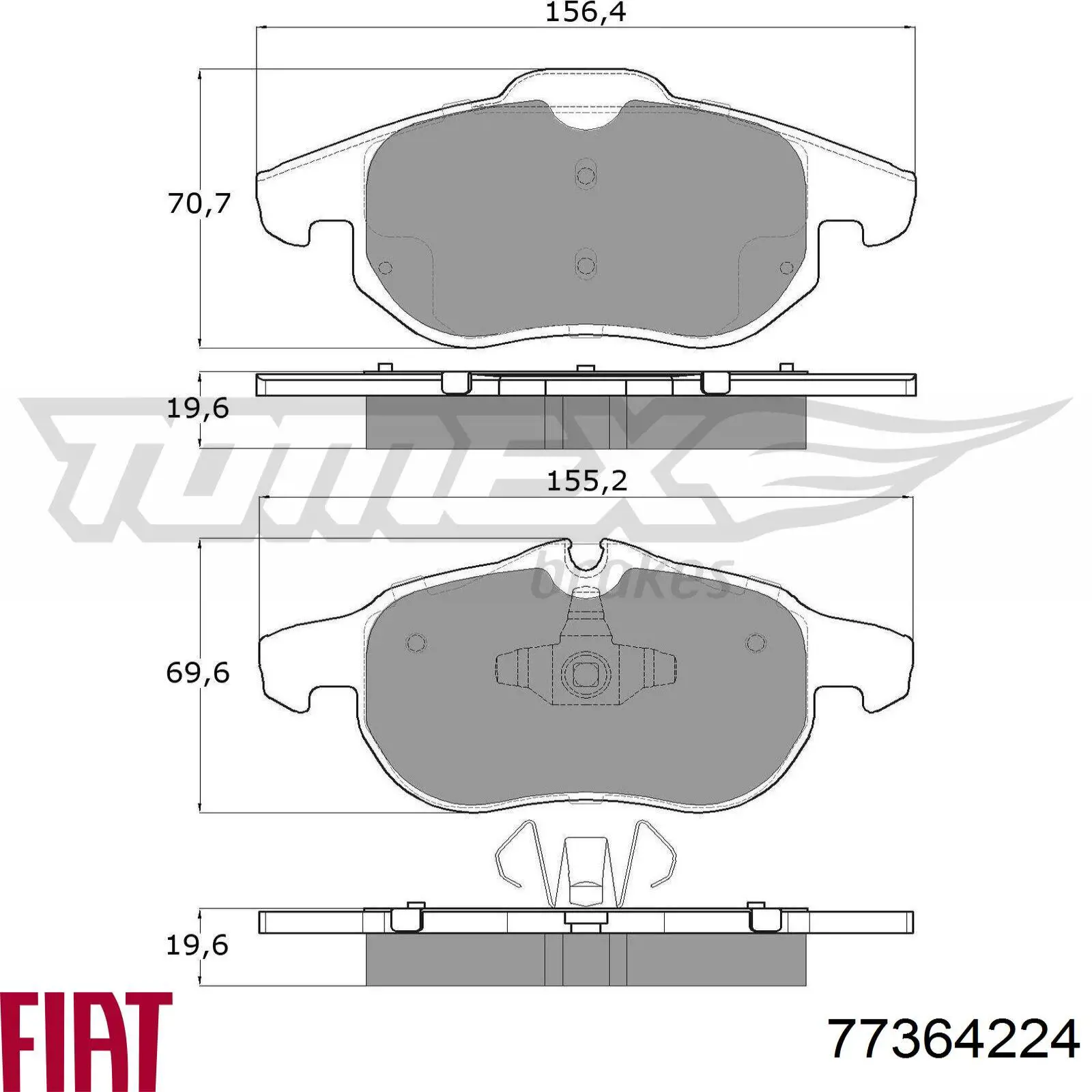 Pastillas de freno delanteras Opel Vectra