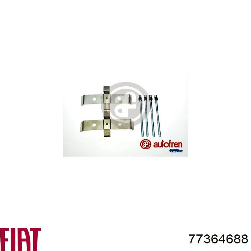 Comprar 411203690R Renault (RVI) Juego de resortes de sujeción de pastillas de freno delanteras