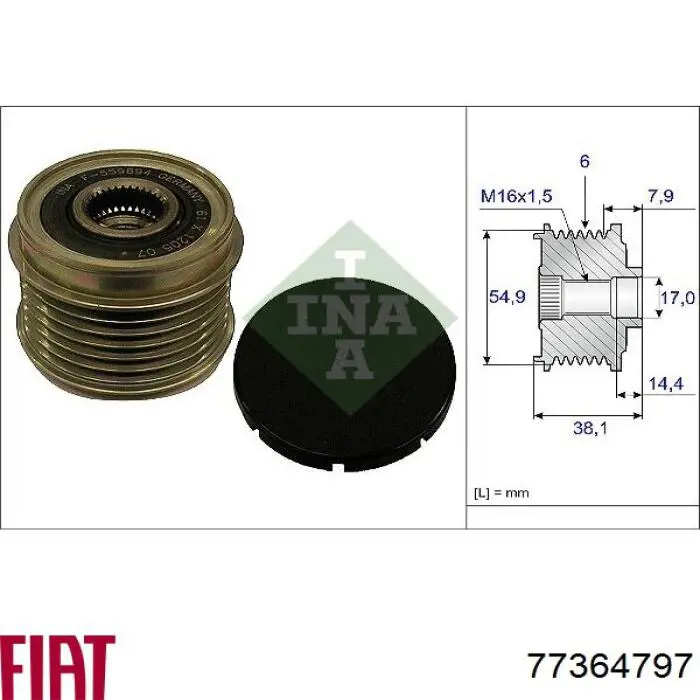 Comprar 535017610 LUK Rueda libre del alternador