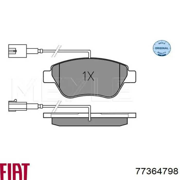 Comprar 77364798 Fiat/Alfa/Lancia Pastillas delanteras de freno