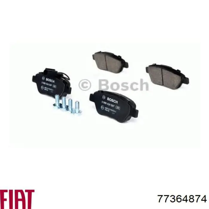 Pastillas de freno delanteras Fiat Stilo 192