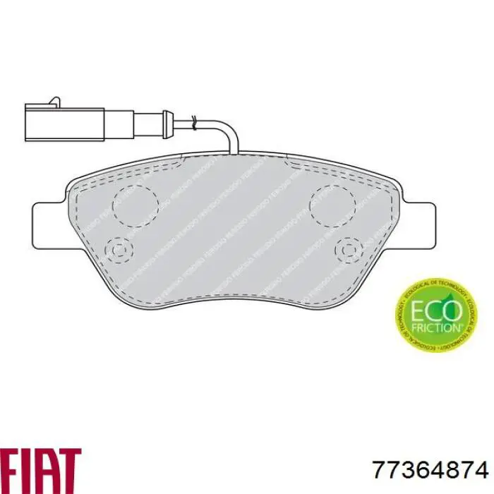 Pastillas de freno delanteras Fiat Stilo 192