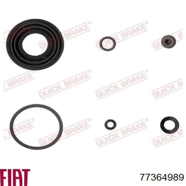 77364989 Fiat/Alfa/Lancia pinza de freno trasera izquierda