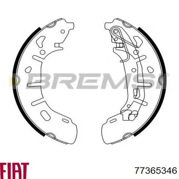 Zapatas de freno 77365346 Fiat/Alfa/Lancia
