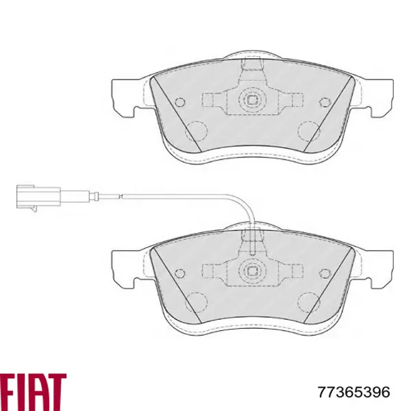 Pastillas de freno 77365396 Fiat/Alfa/Lancia