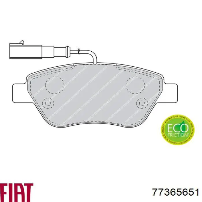 Pastillas de freno delanteras Fiat Stilo 192