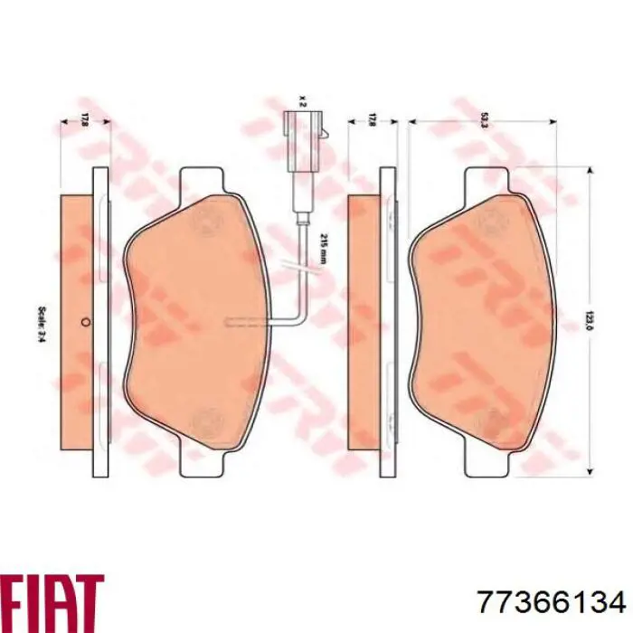 Pastillas de freno delanteras Fiat Stilo 192