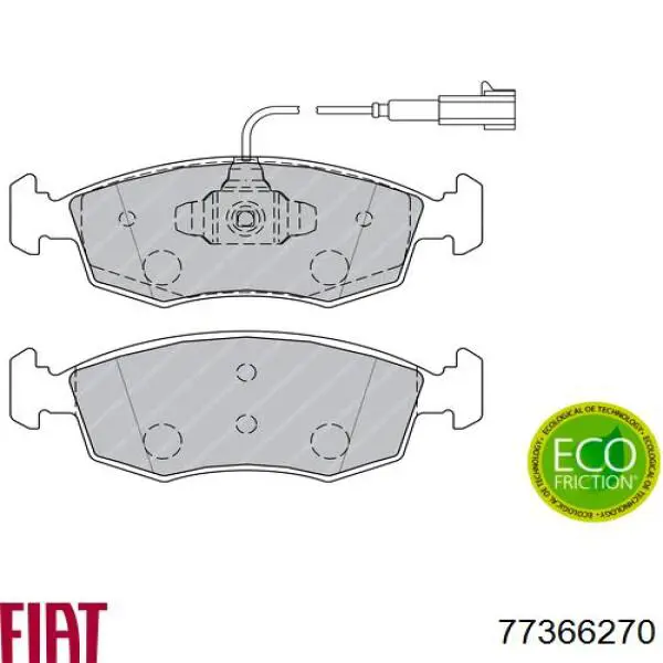 77366270 Fiat/Alfa/Lancia pastillas de freno delanteras