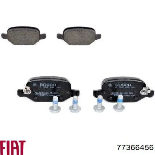 Pastillas traseras de freno Fiat/Alfa/Lancia 77366456 precio, desde 27,97 EUR
