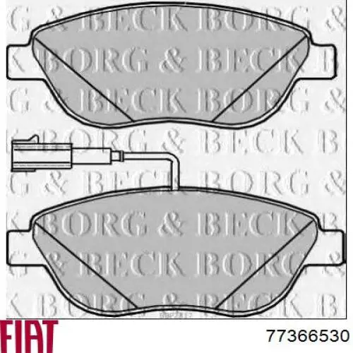 Comprar 77366530 Fiat/Alfa/Lancia Pastillas delanteras de freno