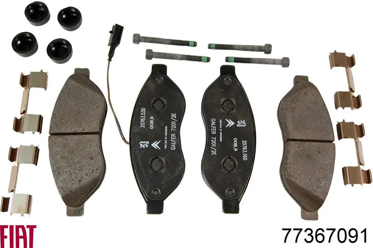 Pastillas de freno 77367091 Fiat/Alfa/Lancia