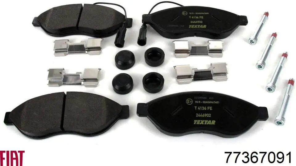 Pastillas freno delanteras Fiat/Alfa/Lancia 77367091 precio, desde 36,62 EUR