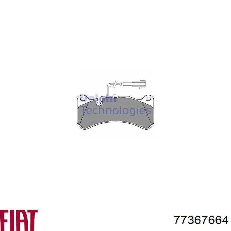 77367664 Fiat/Alfa/Lancia Pastillas delanteras
