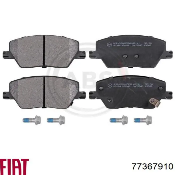Pastillas de freno 77367910 Fiat/Alfa/Lancia