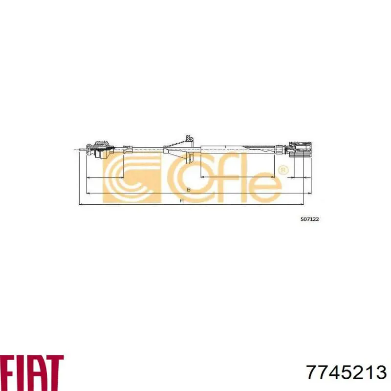 Árbol flexible del velocímetro para Fiat Ducato (290)