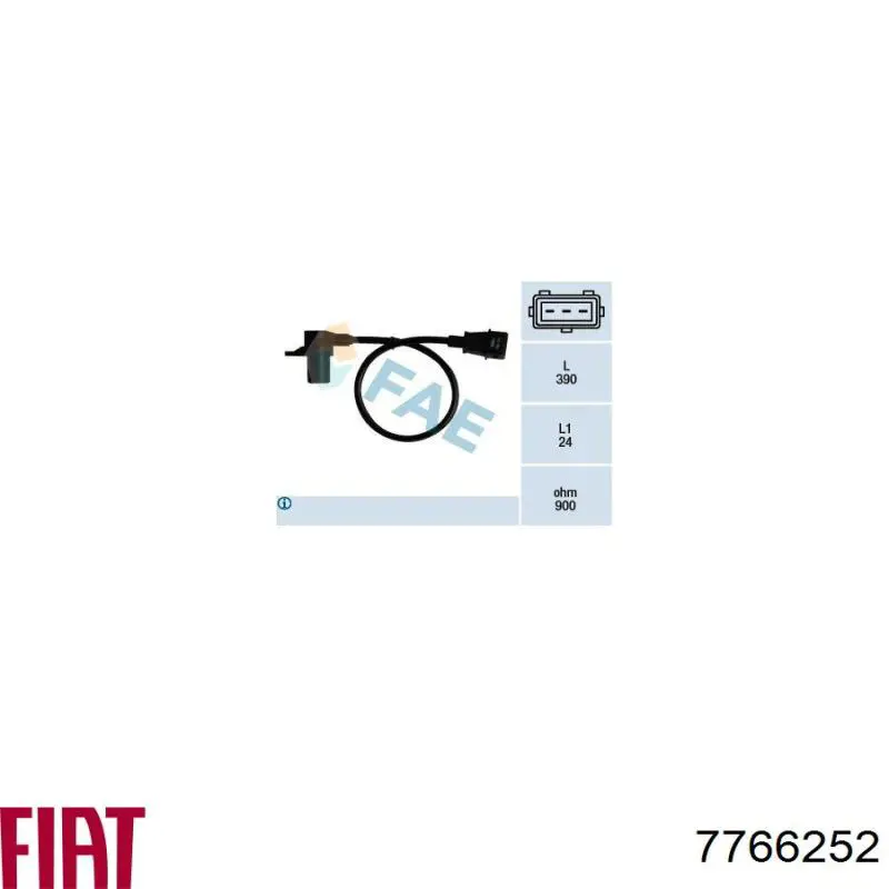 7766252 Fiat/Alfa/Lancia Sensor de posición del cigüeñal