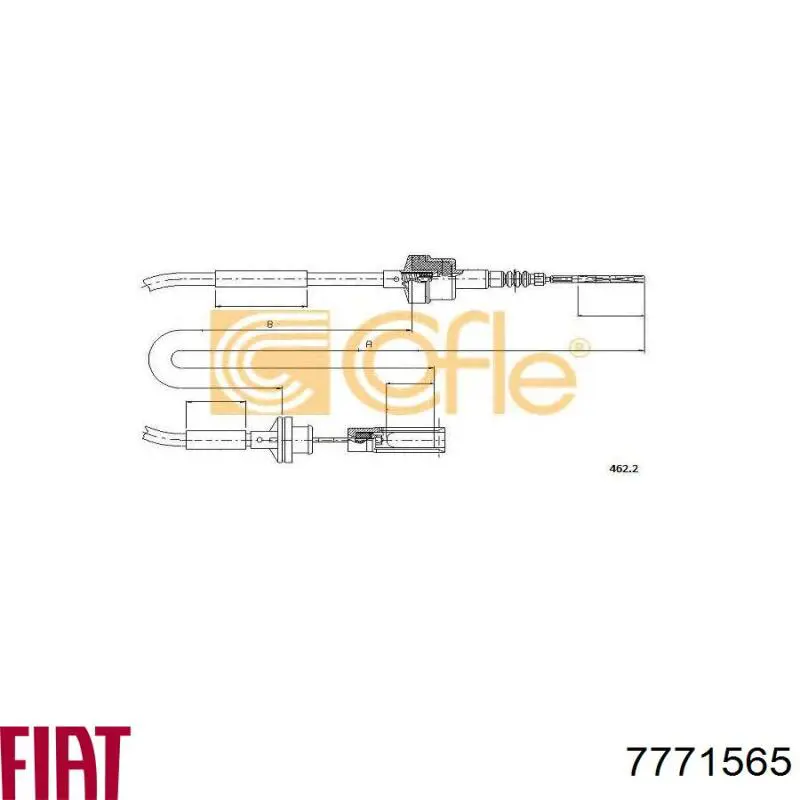 7771565 Fiat/Alfa/Lancia cable de embrague