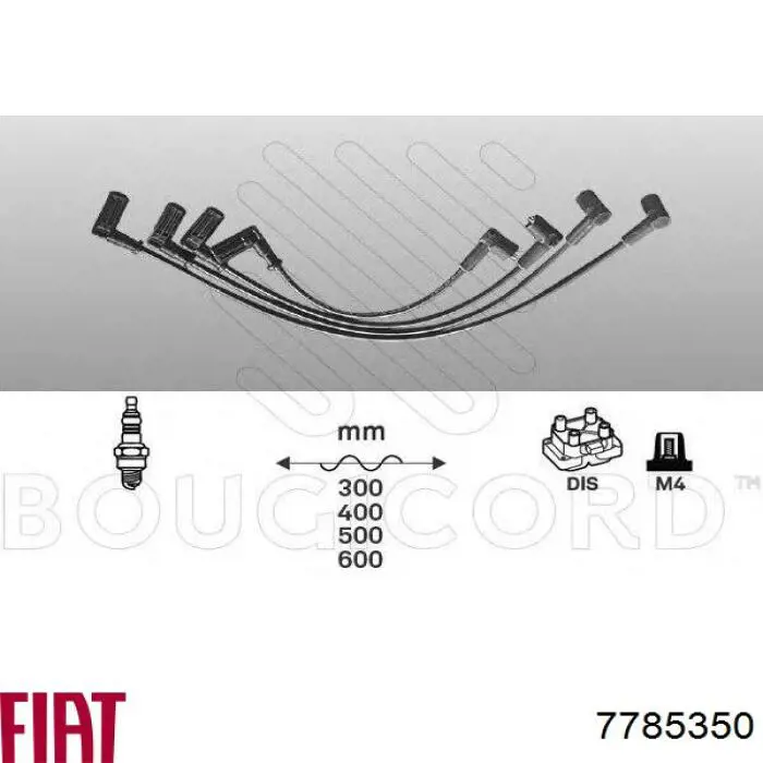 7785350 Fiat/Alfa/Lancia cables de bujías