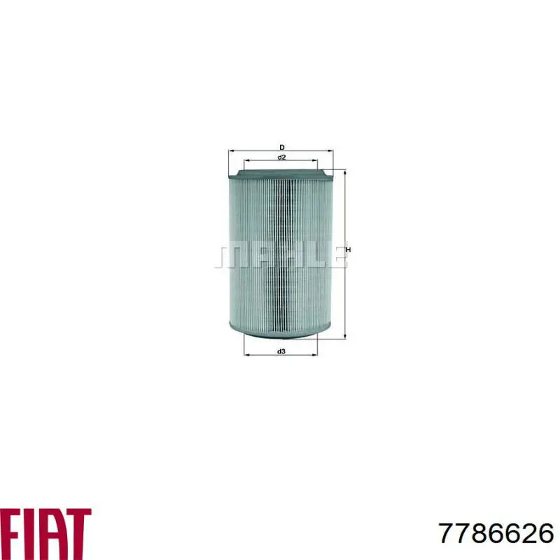 El filtro de aire Fiat/Alfa/Lancia 7786626 precio, desde 10,15 EUR