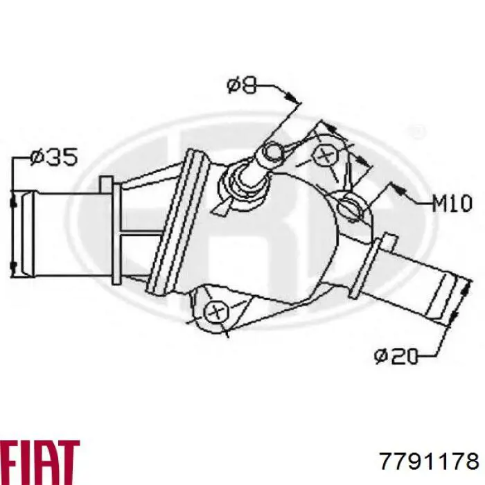 7791178 Ferrari termostato, refrigerante