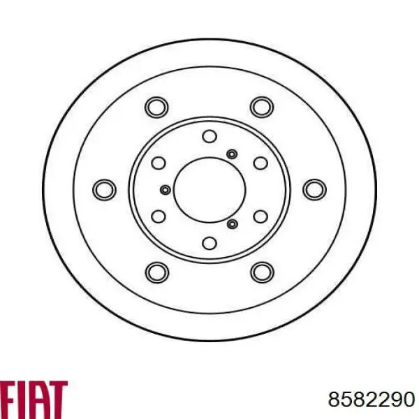 8582290 Fiat/Alfa/Lancia disco de freno delantero