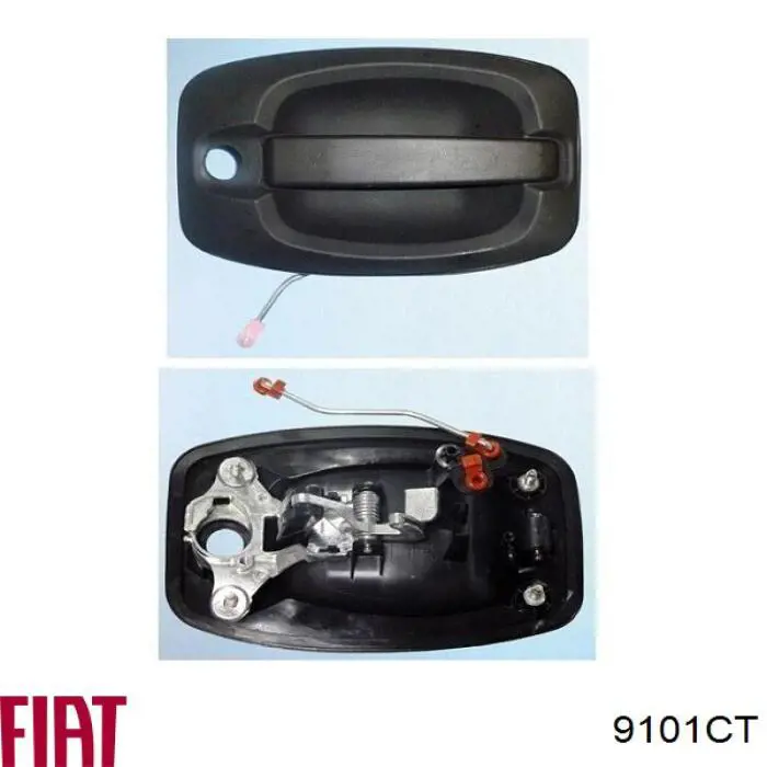 Manija exterior derecha de puerta trasera batiente Peugeot/Citroen 9101YQ precio, desde 39,93 EUR