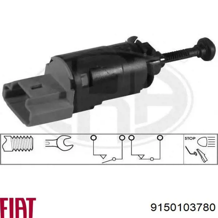 9150103780 Fiat/Alfa/Lancia interruptor luz de freno