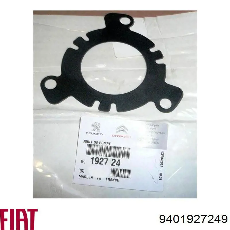 9401927249 Fiat/Alfa/Lancia Junta de la bomba de inyección de alta presión