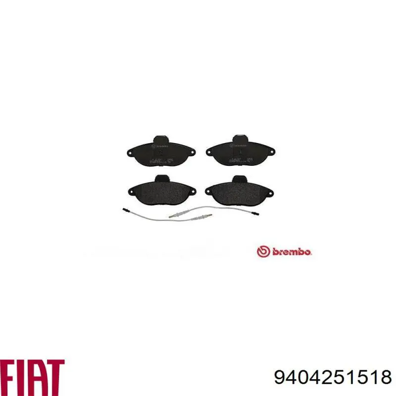 9404251518 Fiat/Alfa/Lancia Pastillas delanteras