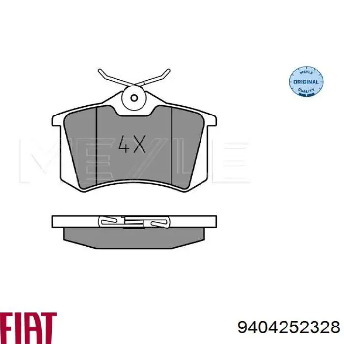 Pastillas traseras de freno Fiat/Alfa/Lancia 9404252328 precio, desde 18,53 EUR