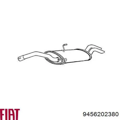 Silenciador trasero Fiat/Alfa/Lancia 9456202380 precio, desde 124,02 EUR