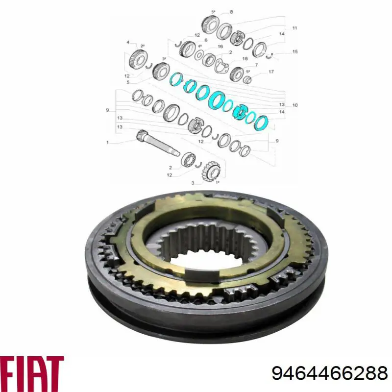 Comprar 9464466288 Fiat/Alfa/Lancia Sincronizador de 3ª y 4ª marcha