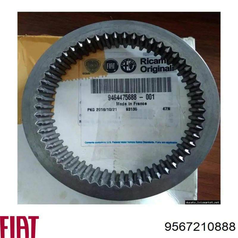 9567210888 Fiat/Alfa/Lancia sincronizador de 5ta marcha