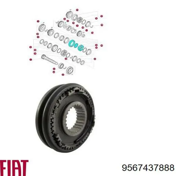 Comprar 9567437888 Fiat/Alfa/Lancia Sincronizador de 3ª y 4ª marcha