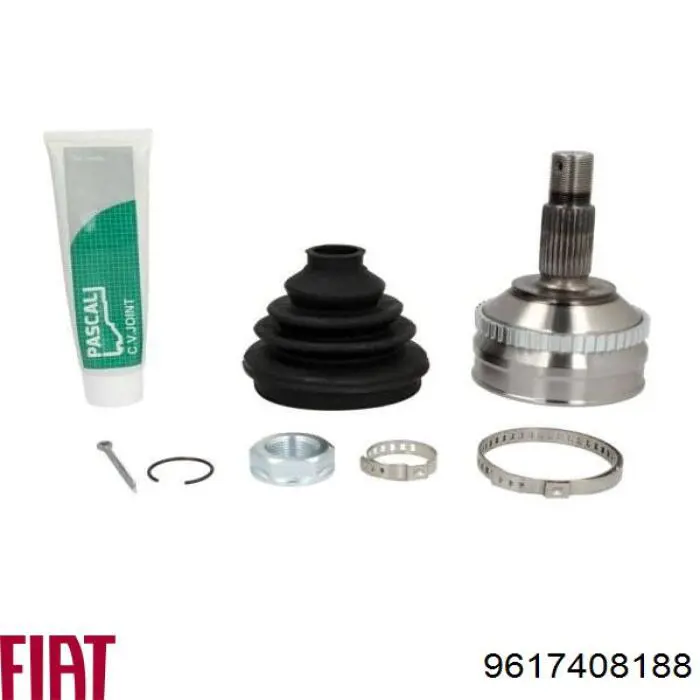 9617408188 Fiat/Alfa/Lancia árbol de transmisión delantero izquierdo