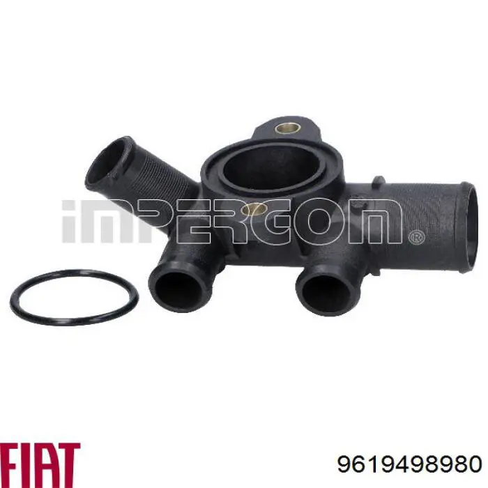 Brida del sistema de refrigeración (triple unión) Fiat/Alfa/Lancia 9619498980 precio, desde 5,35 EUR