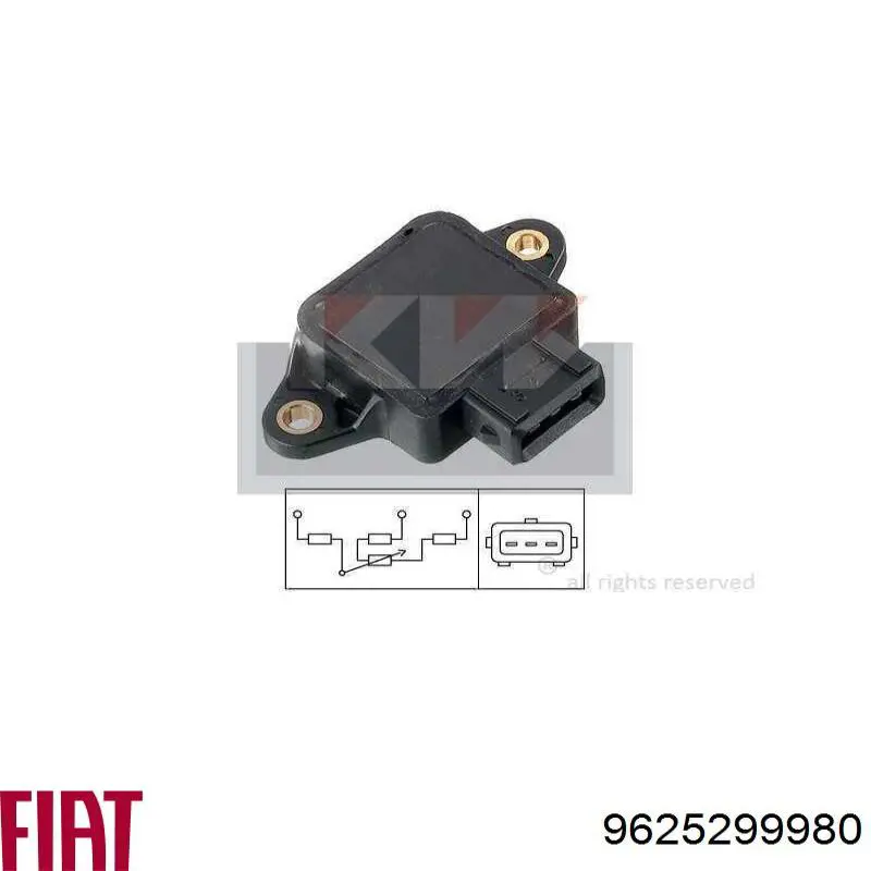 9625299980 Fiat/Alfa/Lancia sensor tps