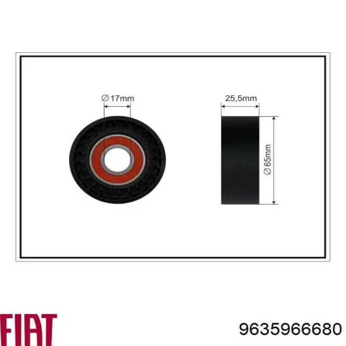 Comprar 9635966680 Fiat/Alfa/Lancia Tensor de correa poli V 
